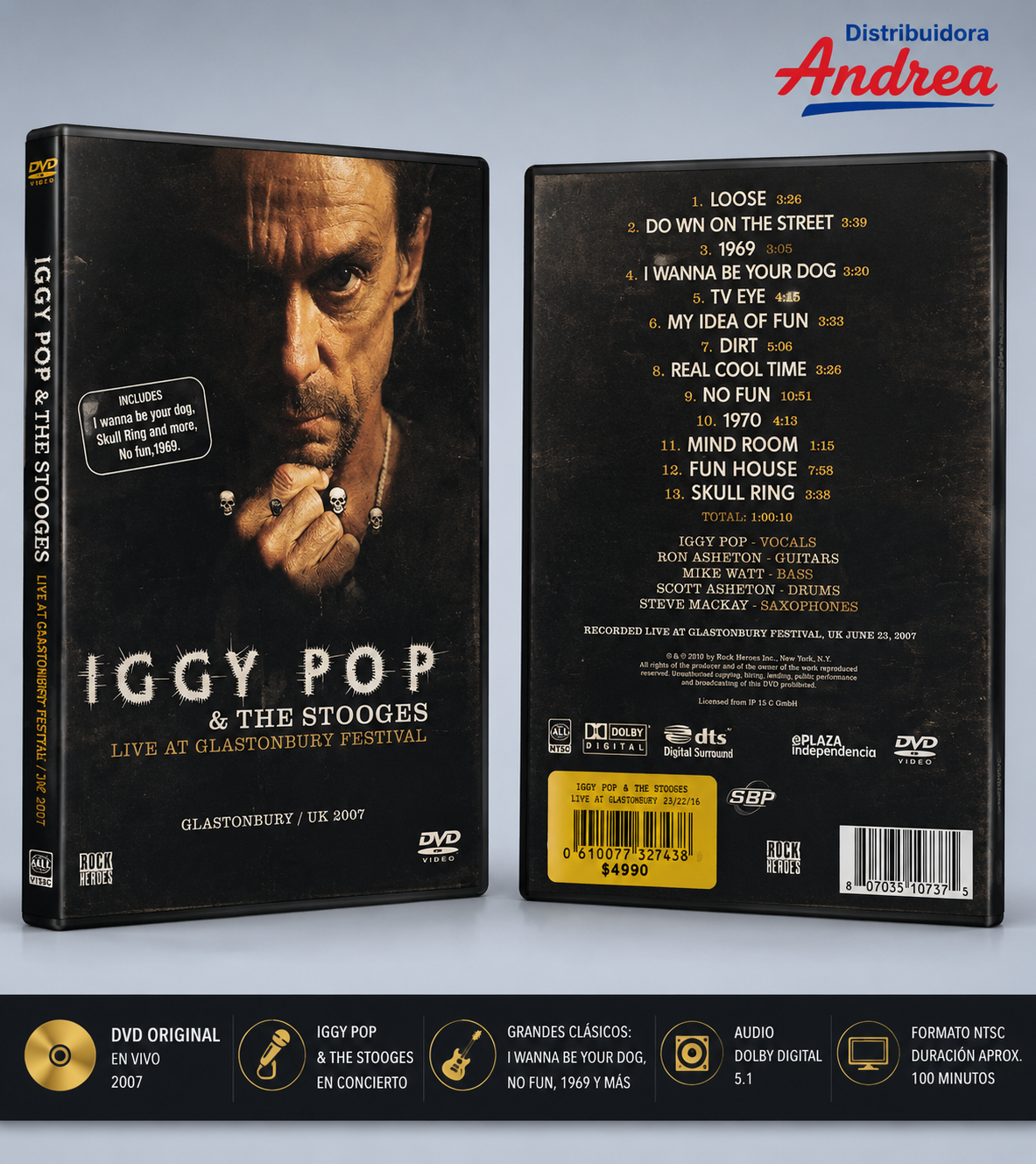 Iggy Pop & The Stooges – Live at Glastonbury Festival 2007 (DVD)