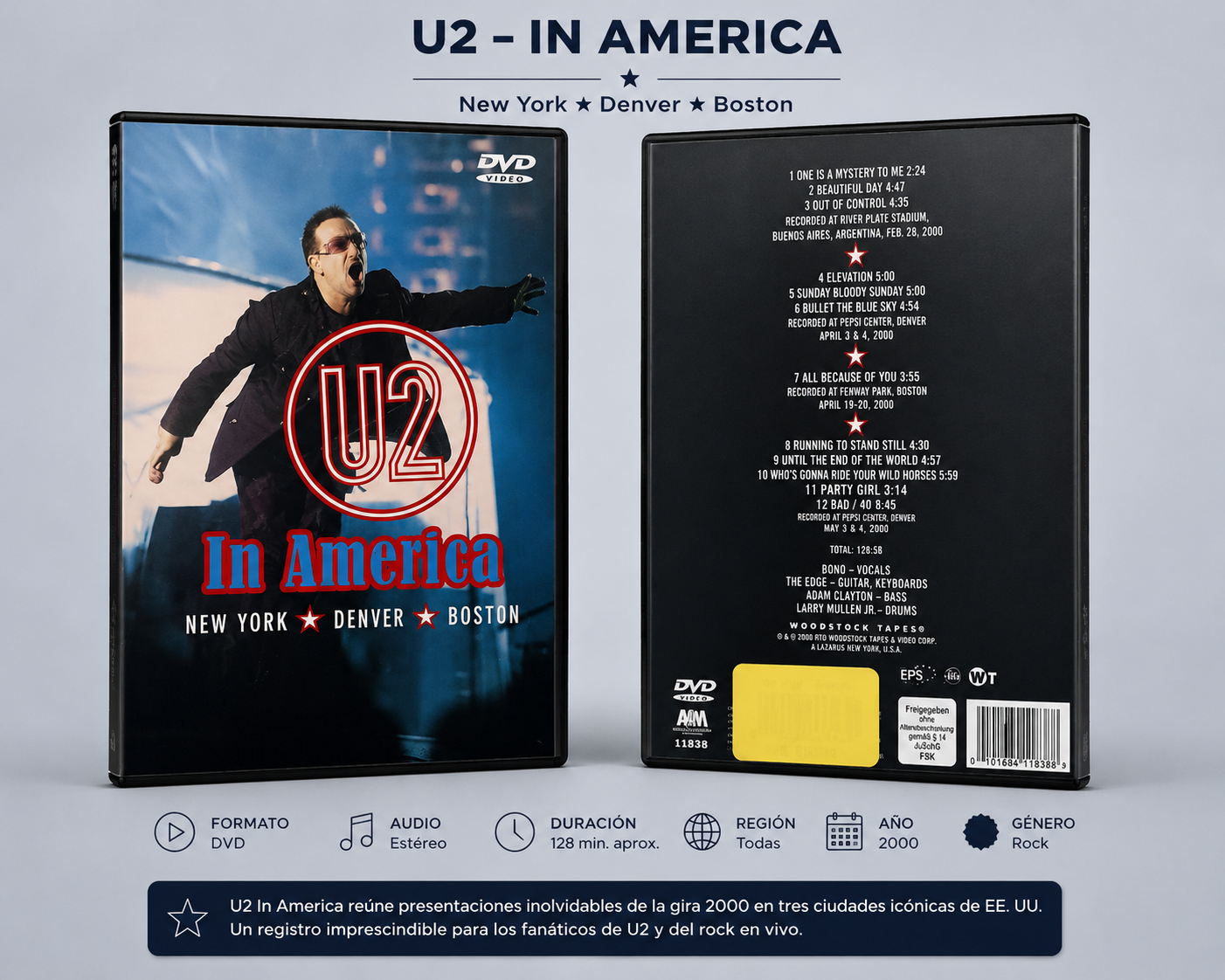 U2 – In America (DVD)