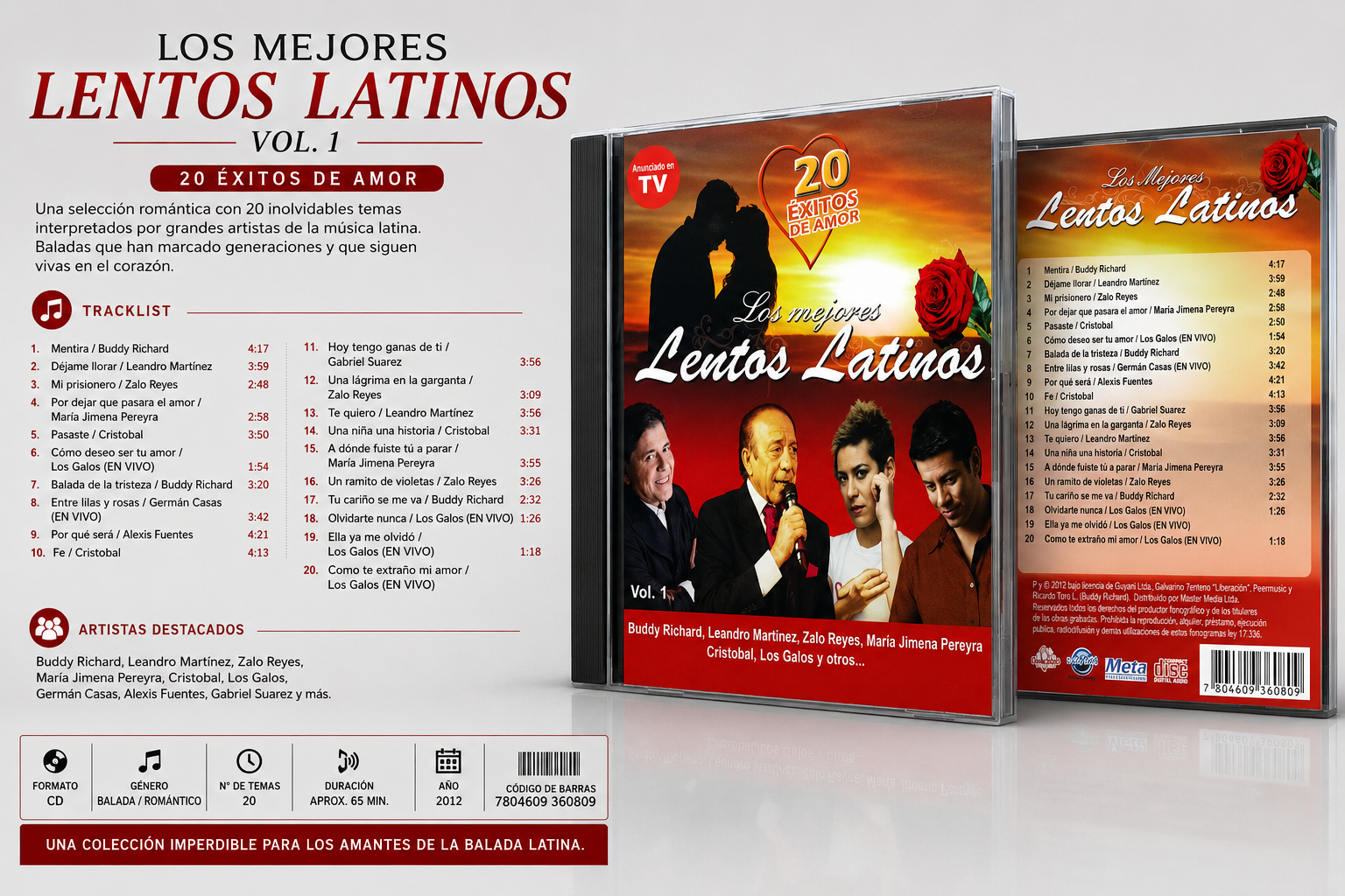 Los Mejores Lentos Latinos – Volumen 1
