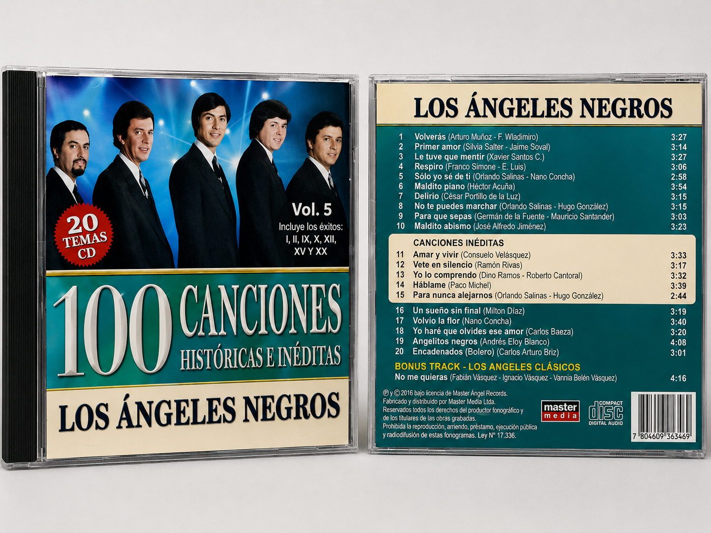 Los Ángeles Negros – 100 Canciones Históricas e Inéditas Vol. 5
