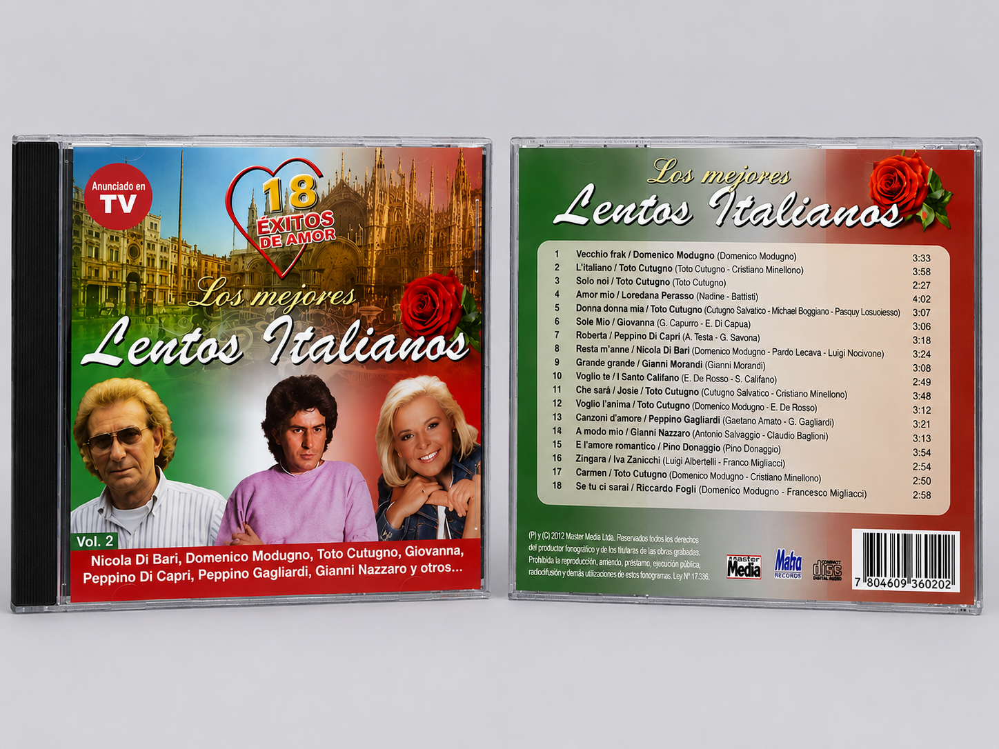 Los Mejores Lentos Italianos Vol. 2 – 18 Éxitos de Amor