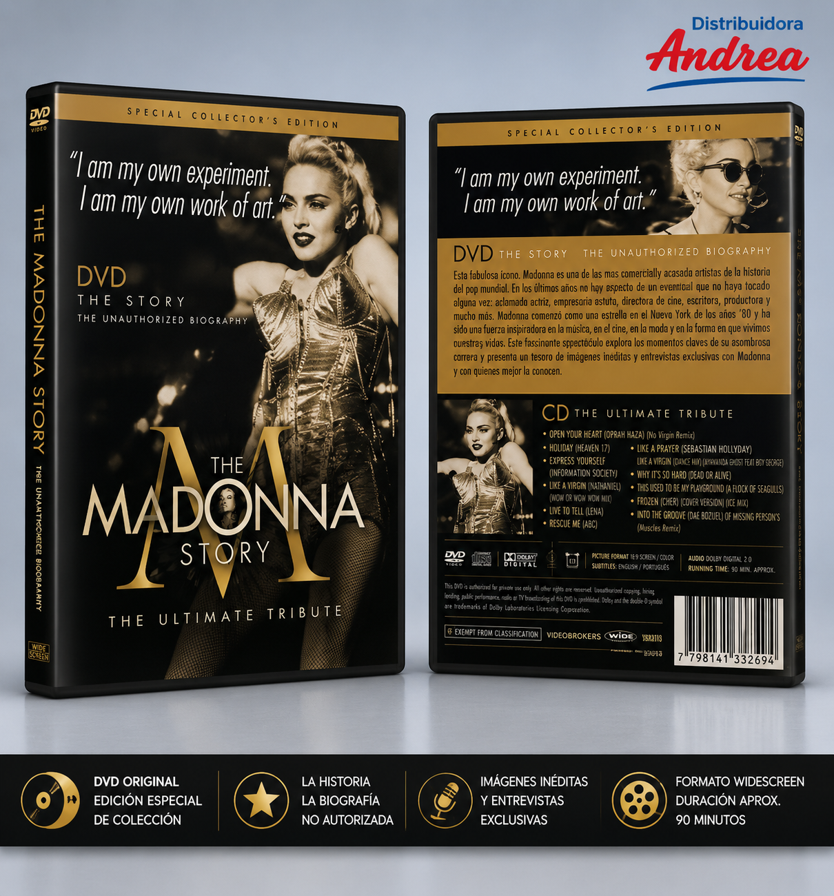 Madonna – The Madonna Story: The Unauthorized Biography (DVD + CD)