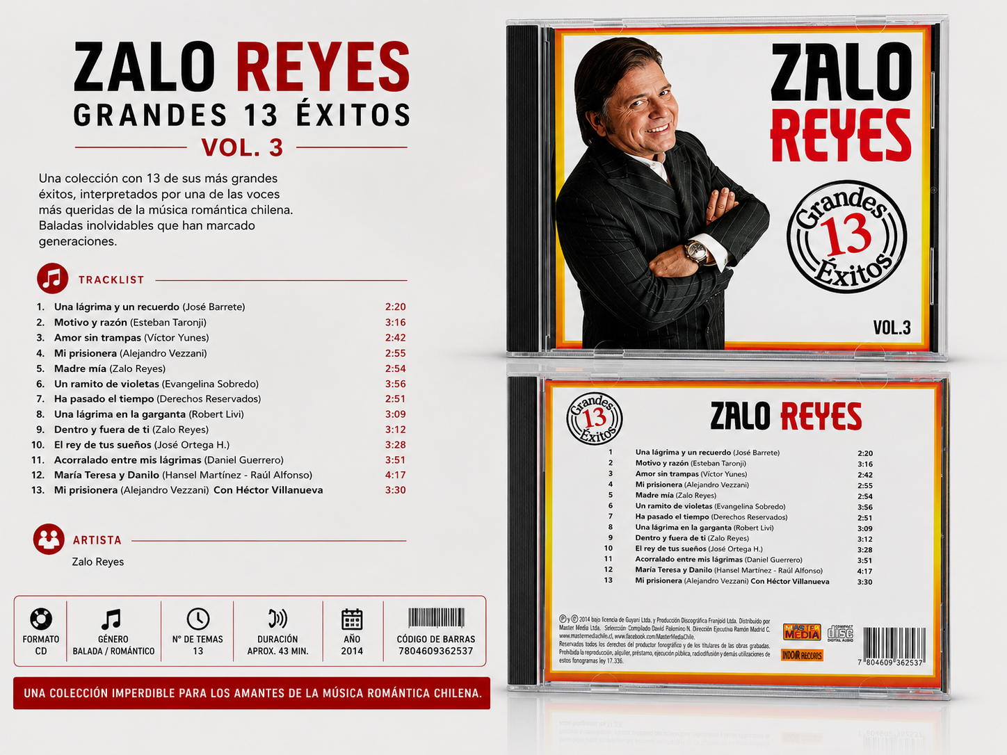 Zalo Reyes – Grandes 13 Éxitos Vol. 3