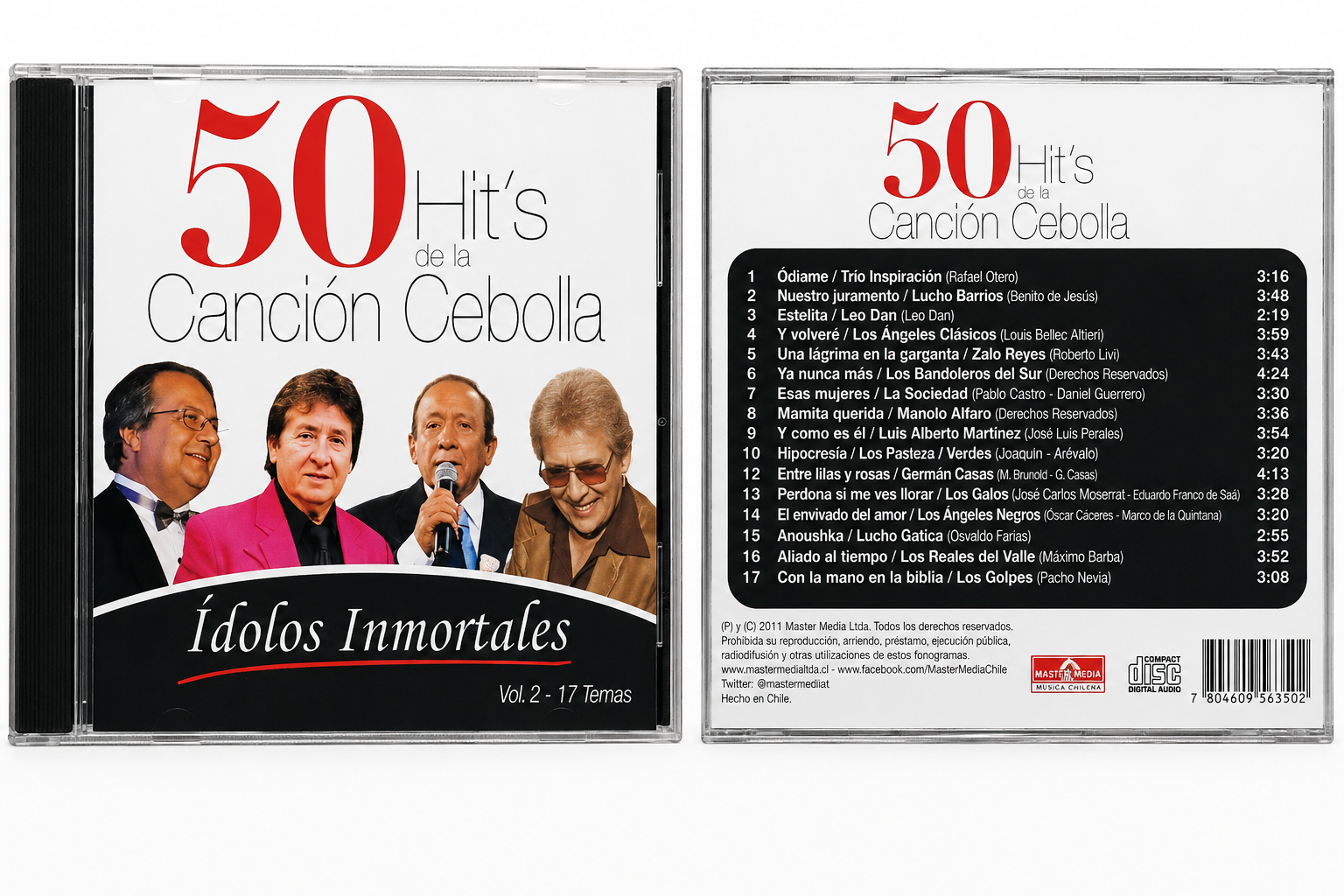 50 Hits de la Canción Cebolla – Ídolos Inmortales (Vol. 2)