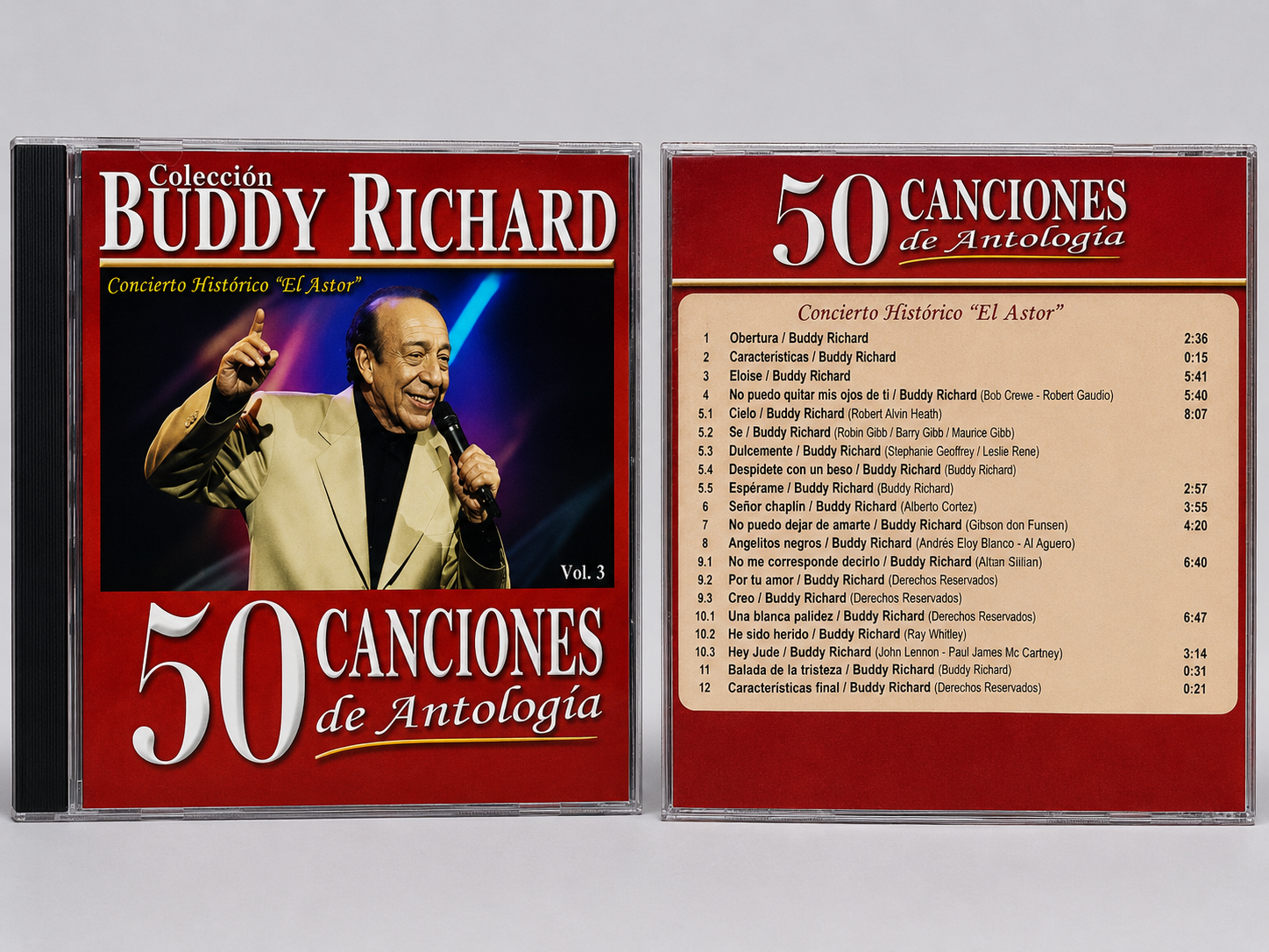 Buddy Richard – 50 Canciones de Antología Vol. 3 (Concierto Histórico "El Astor")
