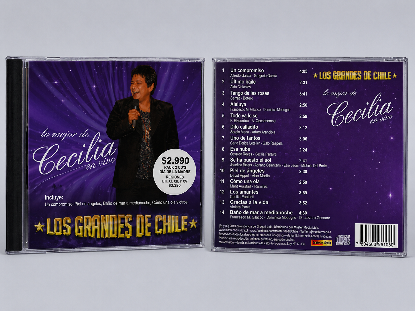 Cecilia – Lo Mejor de Cecilia en Vivo (2 CDs)