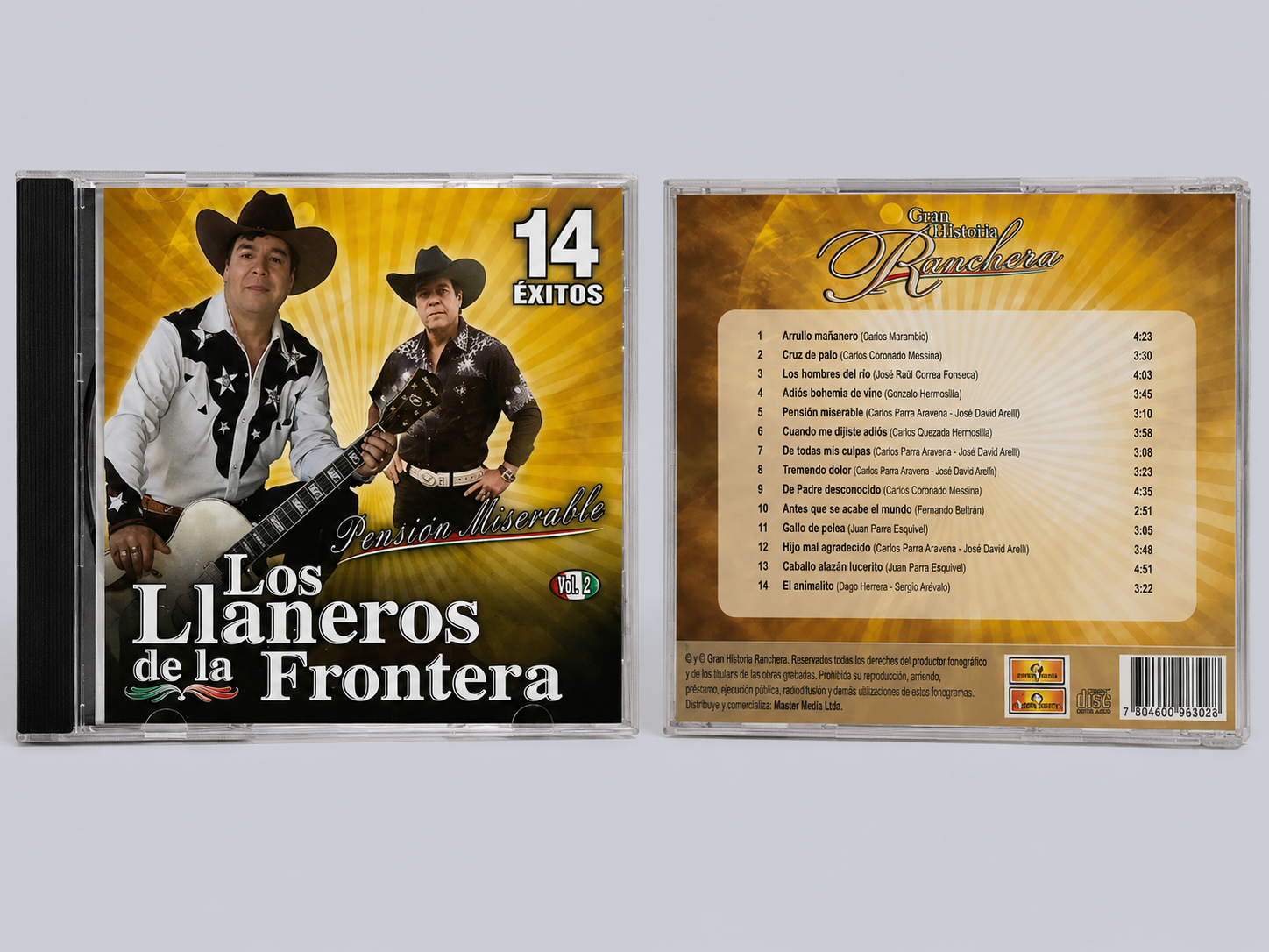 Los Llaneros de la Frontera – Pensión Miserable Vol. 2 (CD)