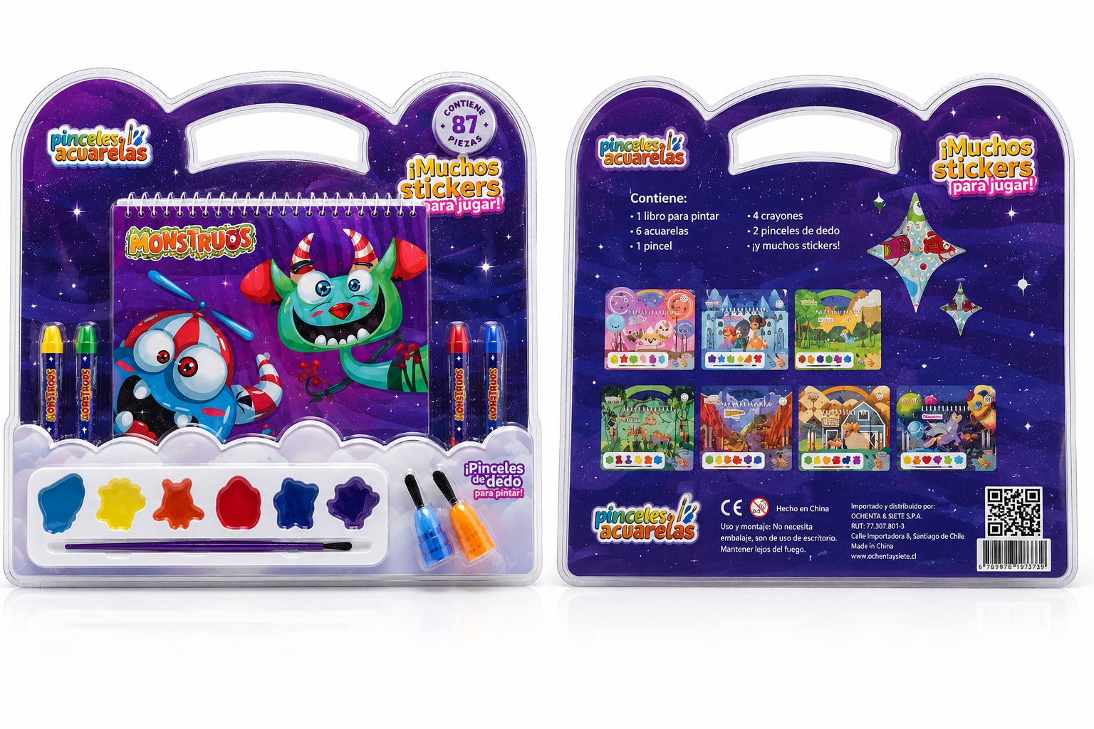 Set de Arte Infantil "Monstruos" – 87 Piezas
